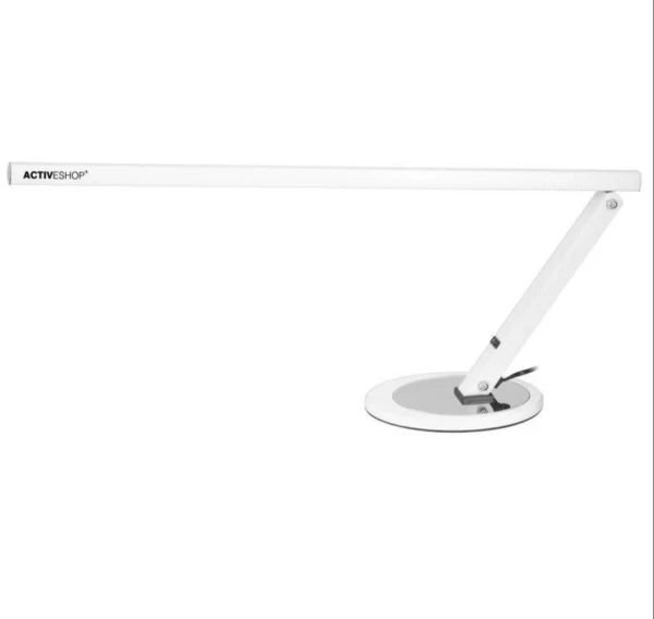 Tenká biela LED stolová lampa 1